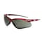 Jackson Safety Safety Glasses, Anti-Scratch, Smoke Lens, Red Frame, Half-Frame 50016 - alternate 1